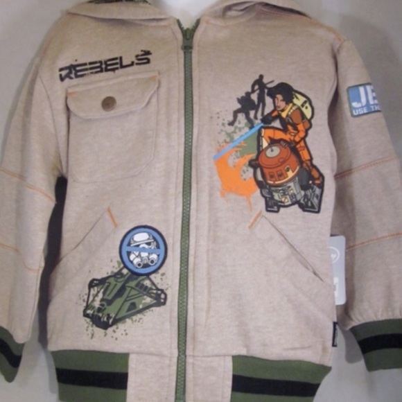 Disney Star Wars Rebels Jedi Hoodie - Size 4 - Picture 7 of 7